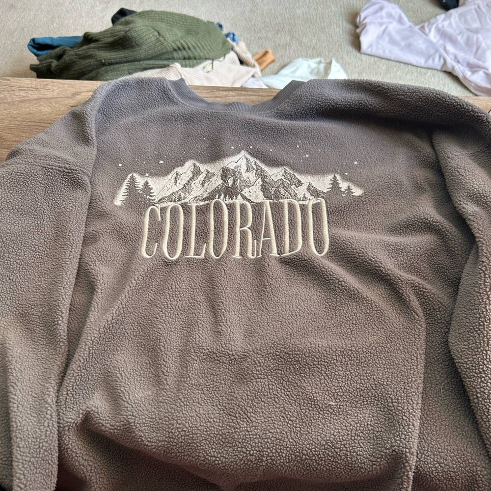 Gray Colorado Fleece Sweater